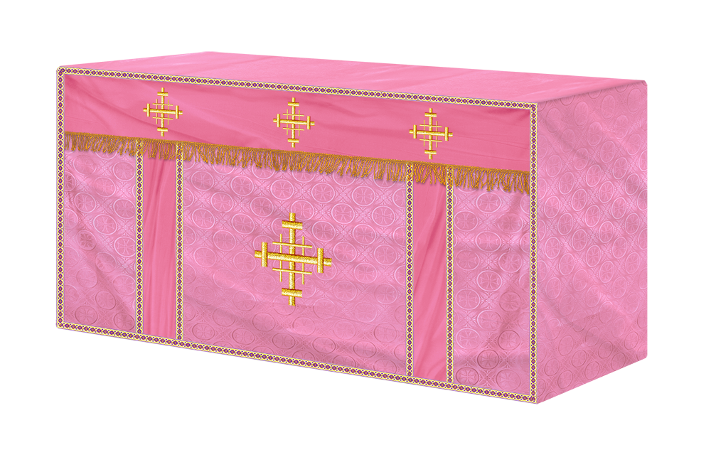 Liturgical Altar Cloth with Jerusalem Cross Motif