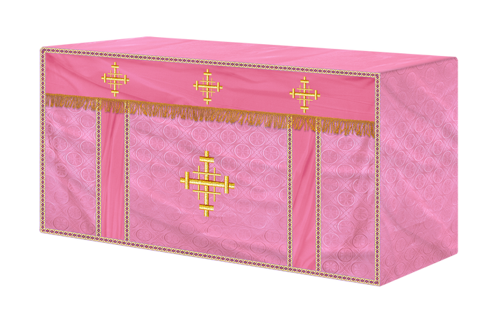 Liturgical Altar Cloth with Jerusalem Cross Motif