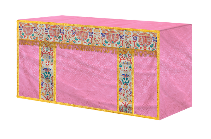 Tapestry Altar Cloth with Woven Braids and trims