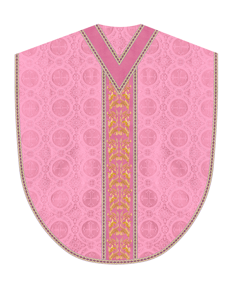 Liturgical Borromean Chasuble With Detailed Embroidery and Trims