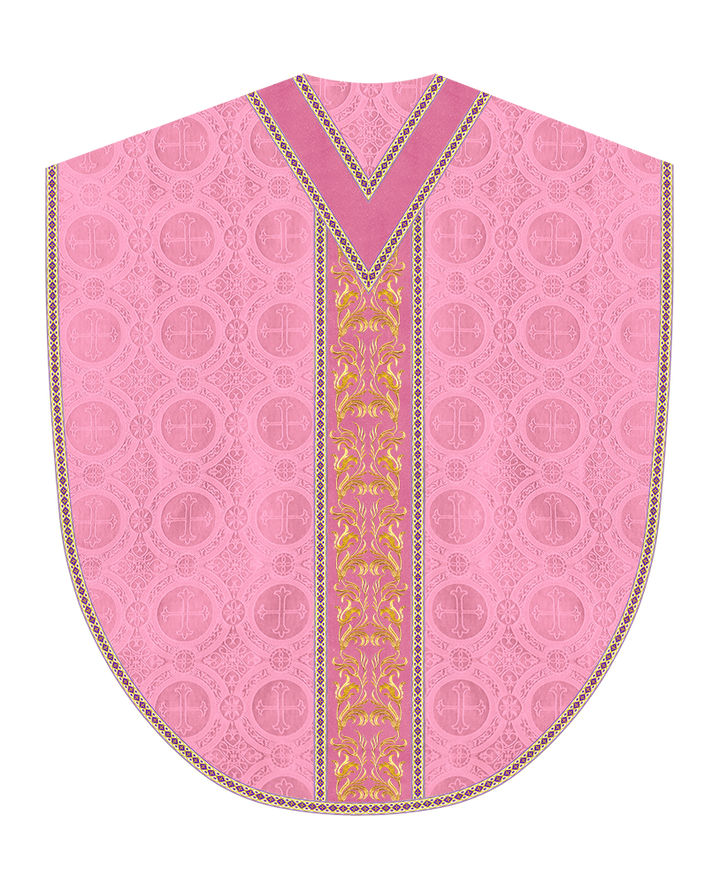 Liturgical Borromean Chasuble With Detailed Embroidery and Trims