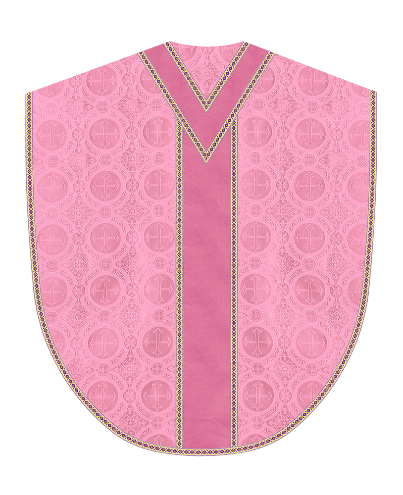 Borromean Chasuble Vestment Adorned With Woven Braids