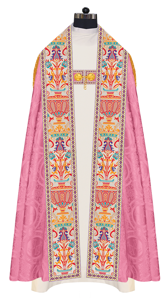 Coronation Tapestry Roman Cope Vestment with Trims