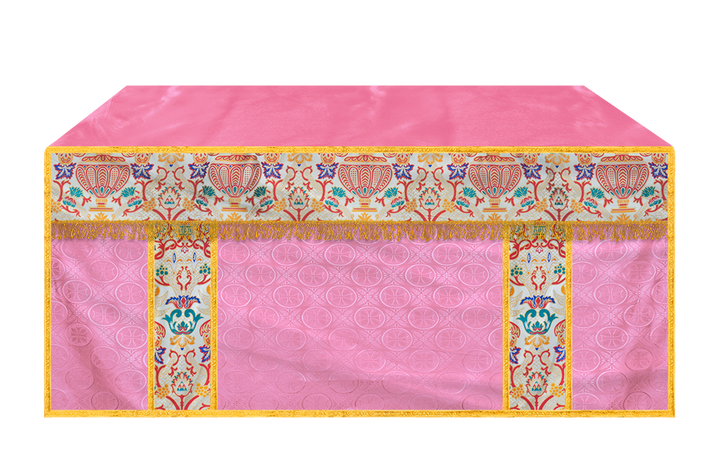 Tapestry Altar Cloth with Woven Braids and trims