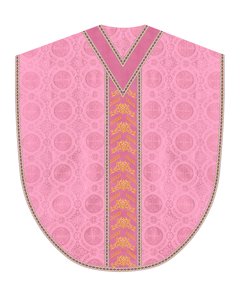 Borromean Chasuble Vestment Adorned With Colour Braids and Trims