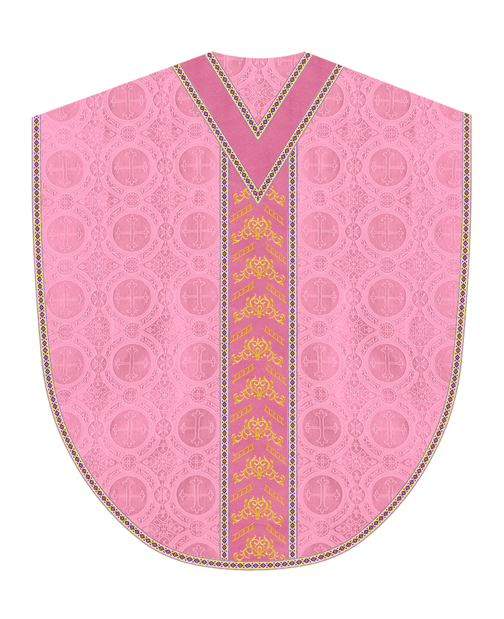 Borromean Chasuble Vestment Adorned With Colour Braids and Trims