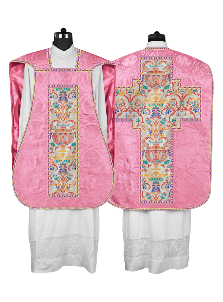 Coronation Tapestry Roman Chasuble with Braided Trims