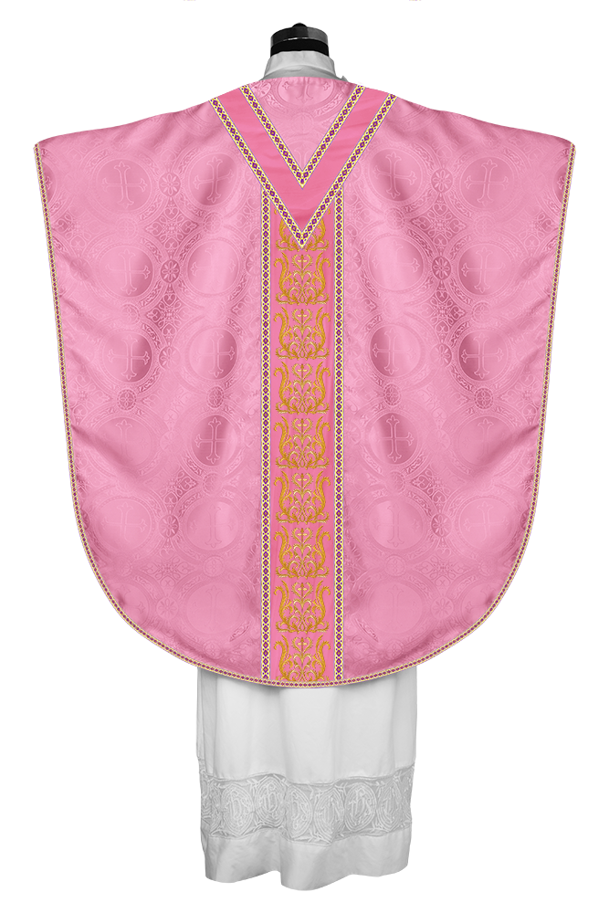 Borromean Chasuble Vestment Enhanced With  Motifs and Trims