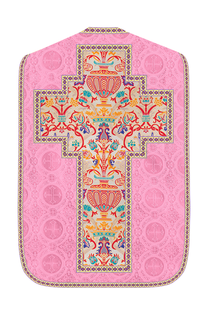 Coronation Tapestry Roman Chasuble with Braided Trims