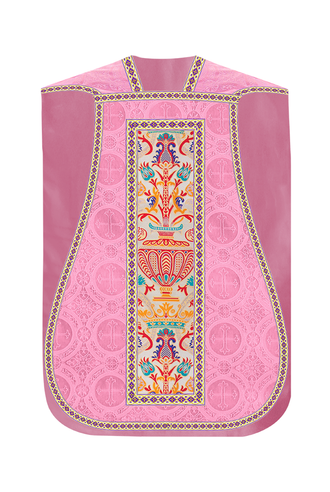 Coronation Tapestry Roman Chasuble with Braided Trims