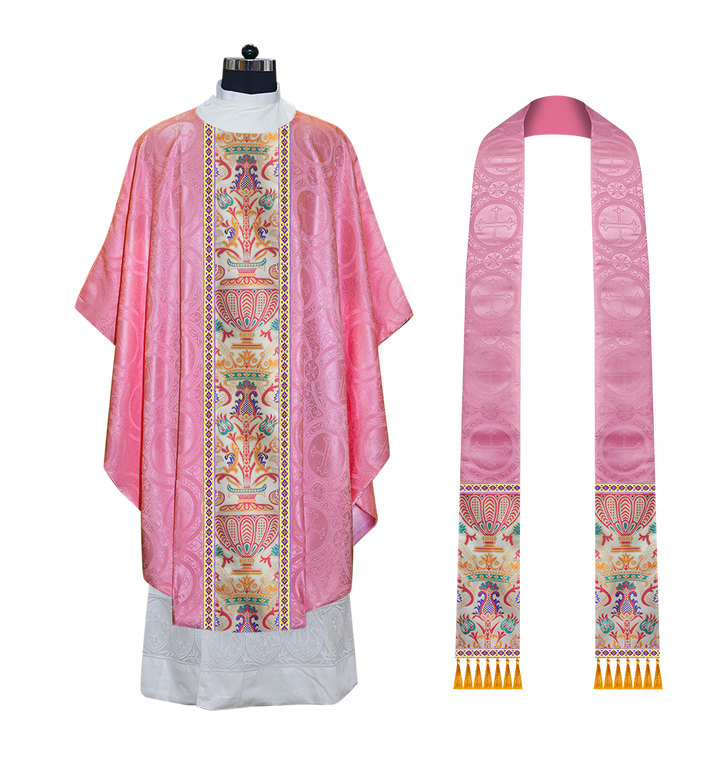 Coronation Tapestry Chasuble Braided with Trims
