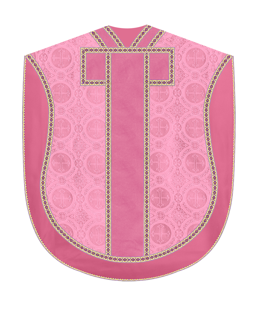 Borromean Chasuble Vestment Adorned With Woven Braids