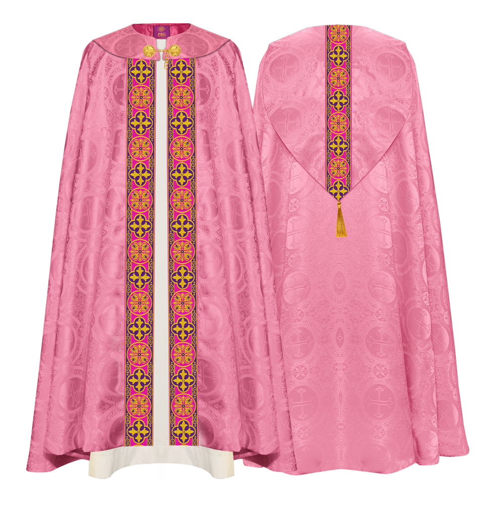 Gothic Cope Vestment with Braided Orphrey