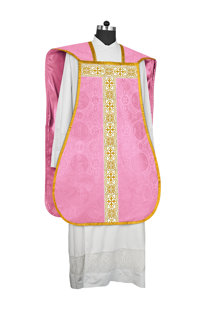 Vestimentas con espalda de violín con motivo y cruz Orphrey