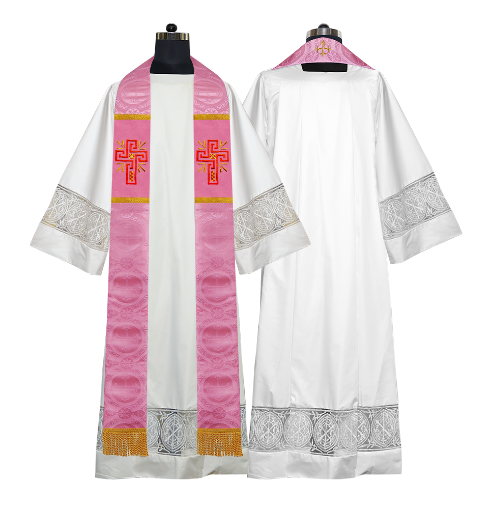 Glory Cross Embroidered Clergy Stole