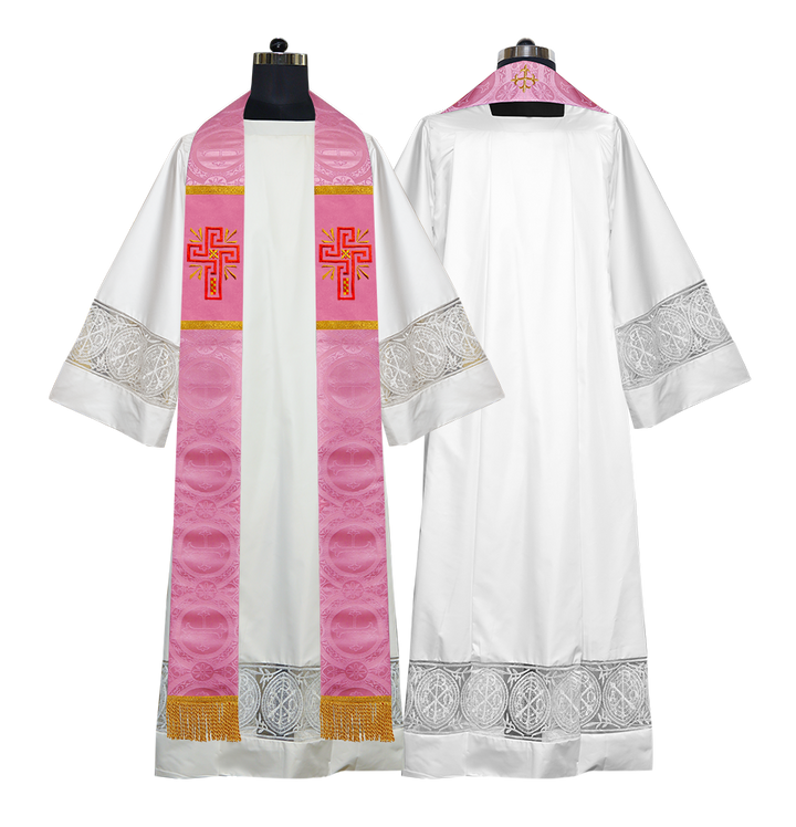 Glory Cross Embroidered Clergy Stole