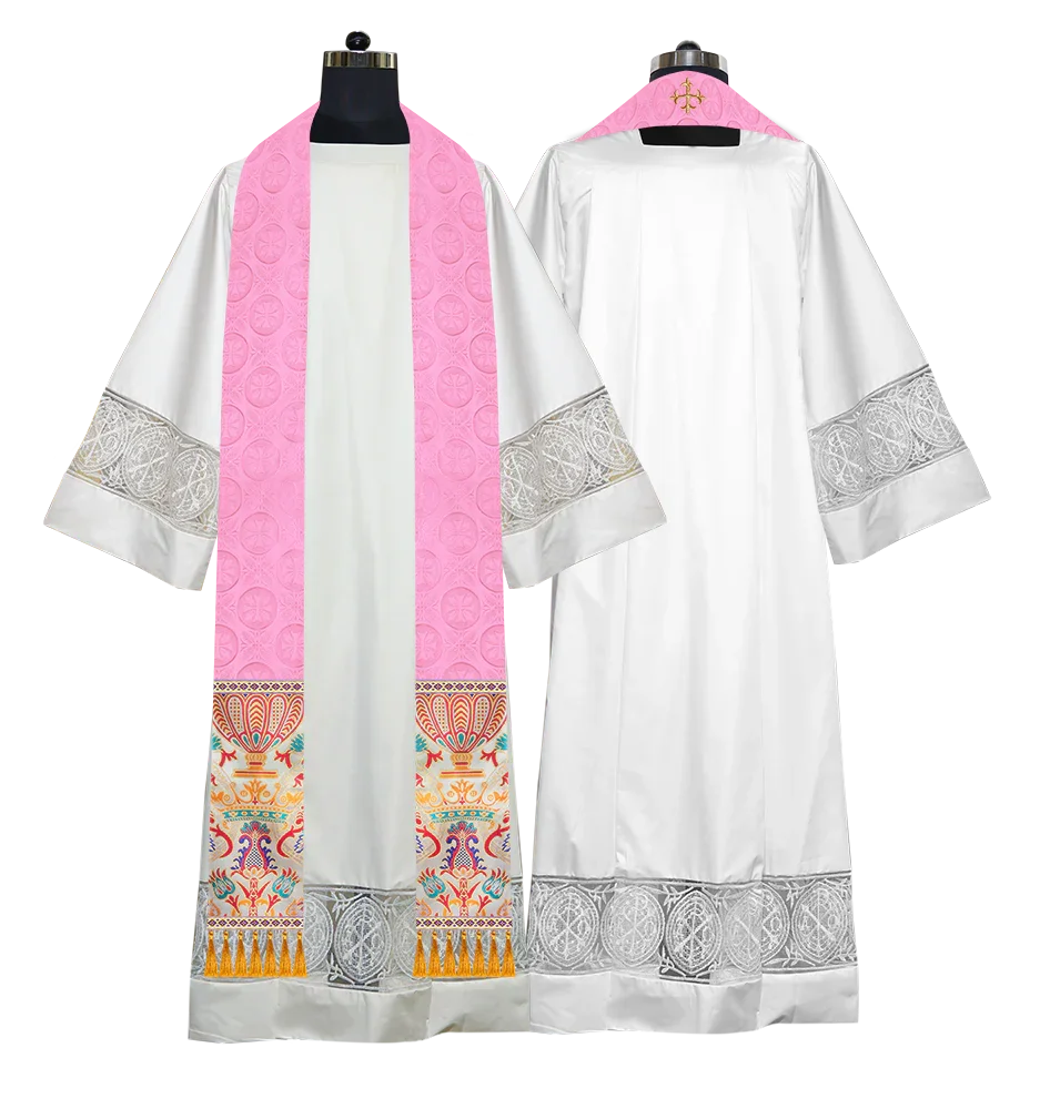 Handmade Liturgical Stole in Coronation Tapestry