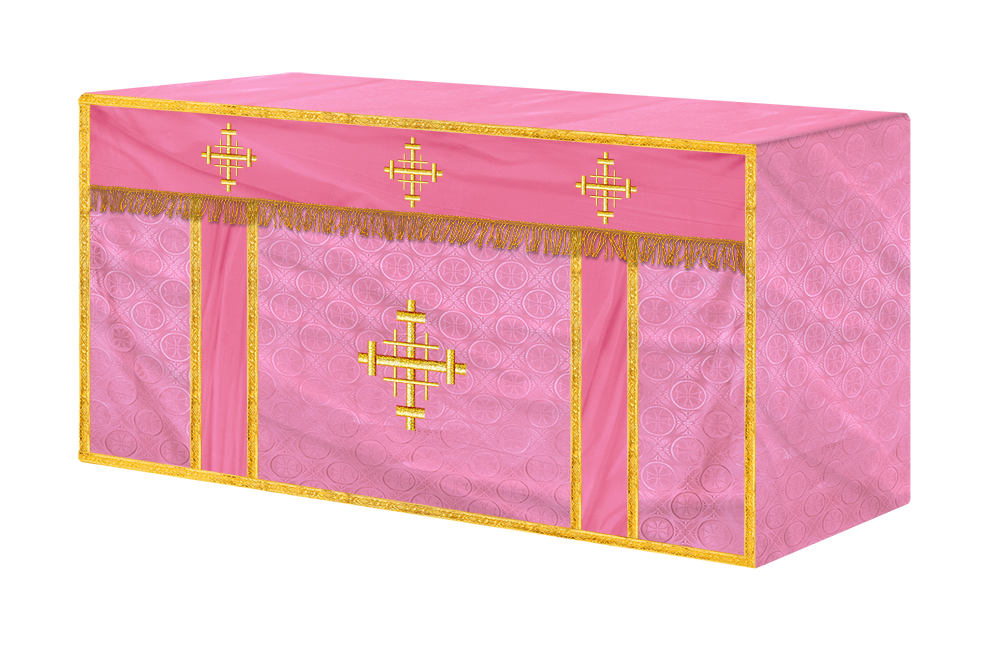 Liturgical Altar Cloth with Jerusalem Cross Motif