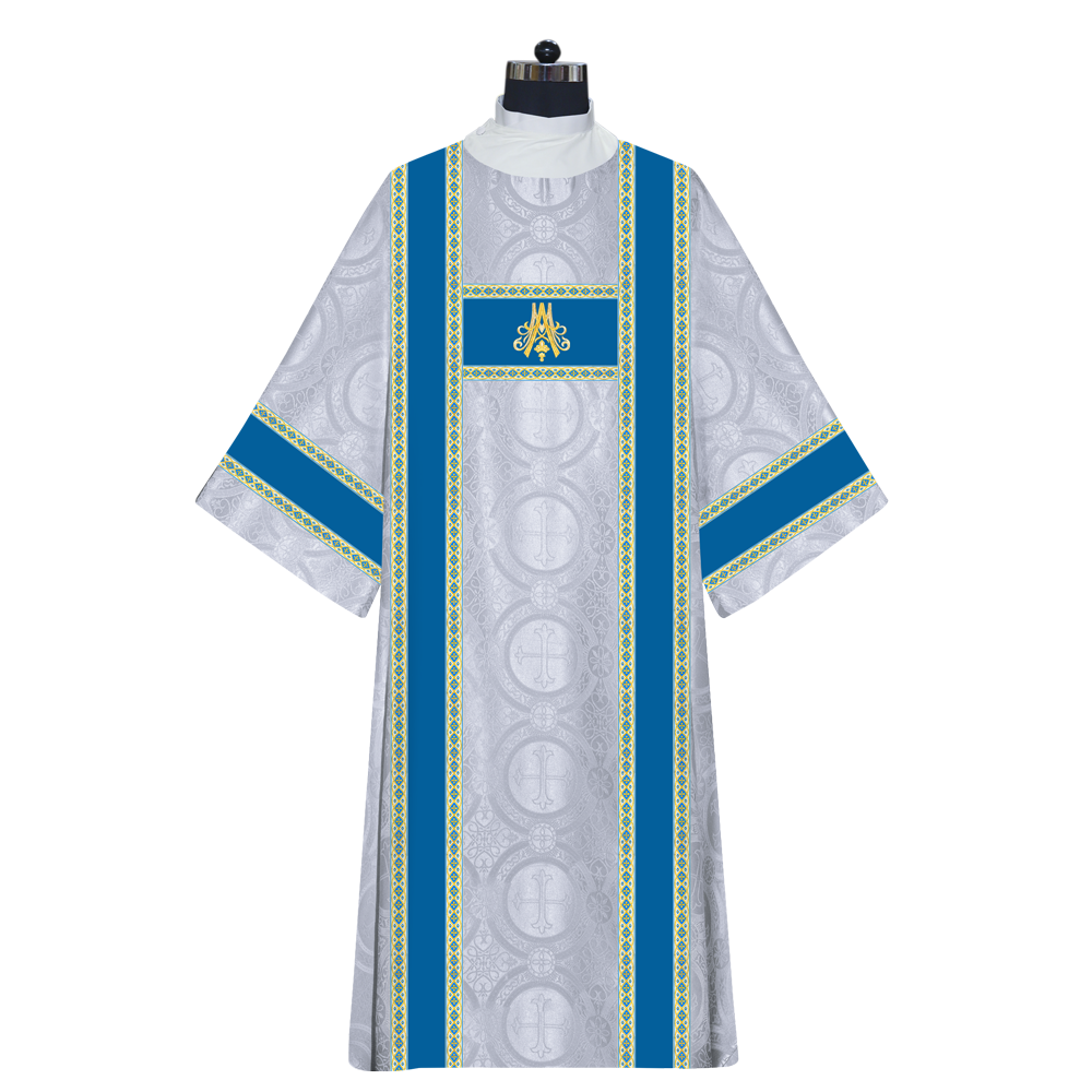 Marian Dalmatic Vestment with Trims