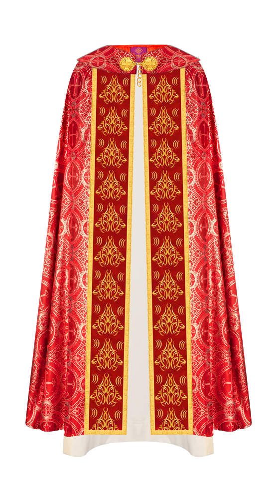 Gothic Cope Vestments With Liturgical Embroidery and Trims