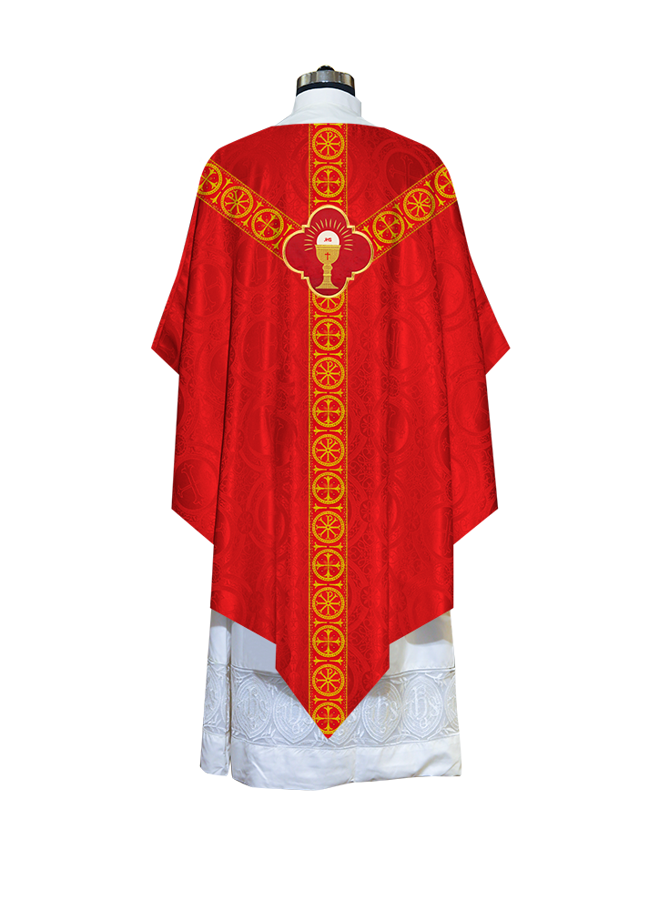 Divine Pugin Chasuble with Braided Lace Orphrey