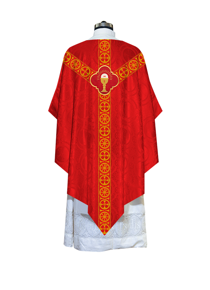 Divine Pugin Chasuble with Braided Lace Orphrey