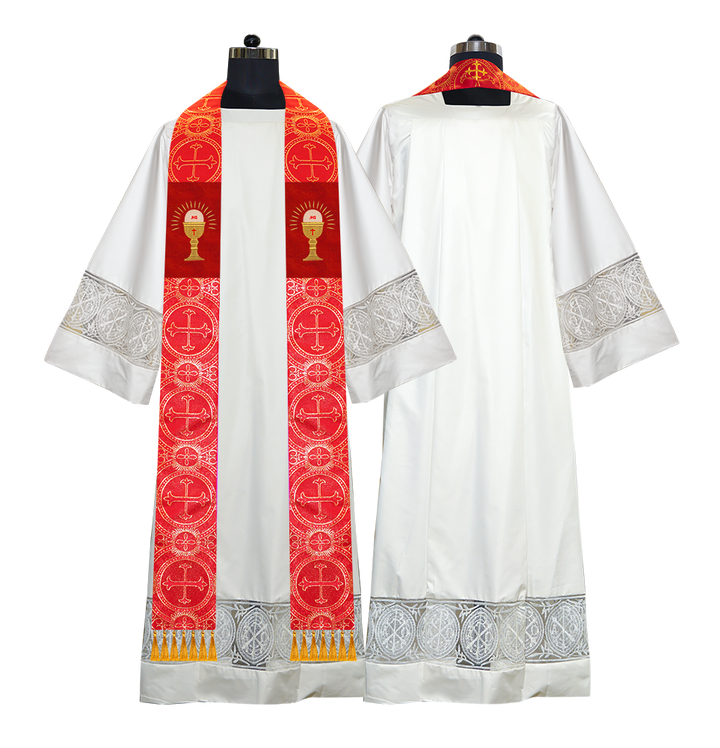 Embroidered Priest Stole with Motif