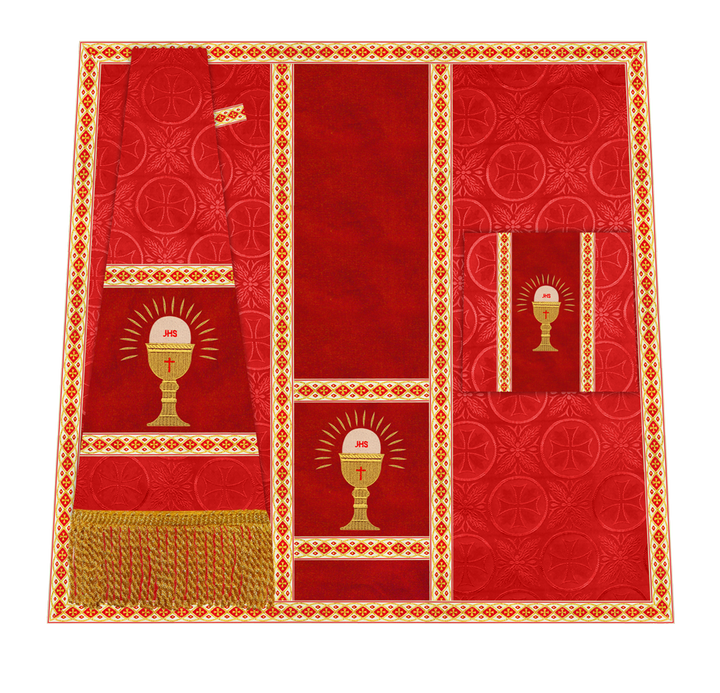 Altar Mass Set with Detailed Motif Embroidery