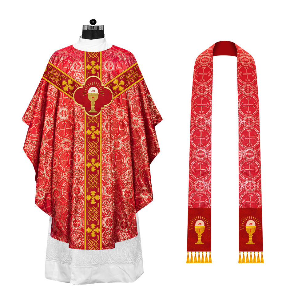 Gothic Chasuble with Motif and Trims