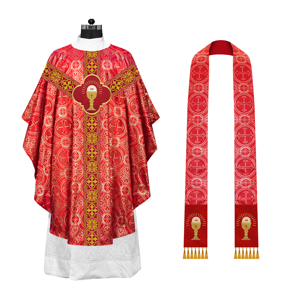 Gothic Chasuble with Ornate Braided Trims