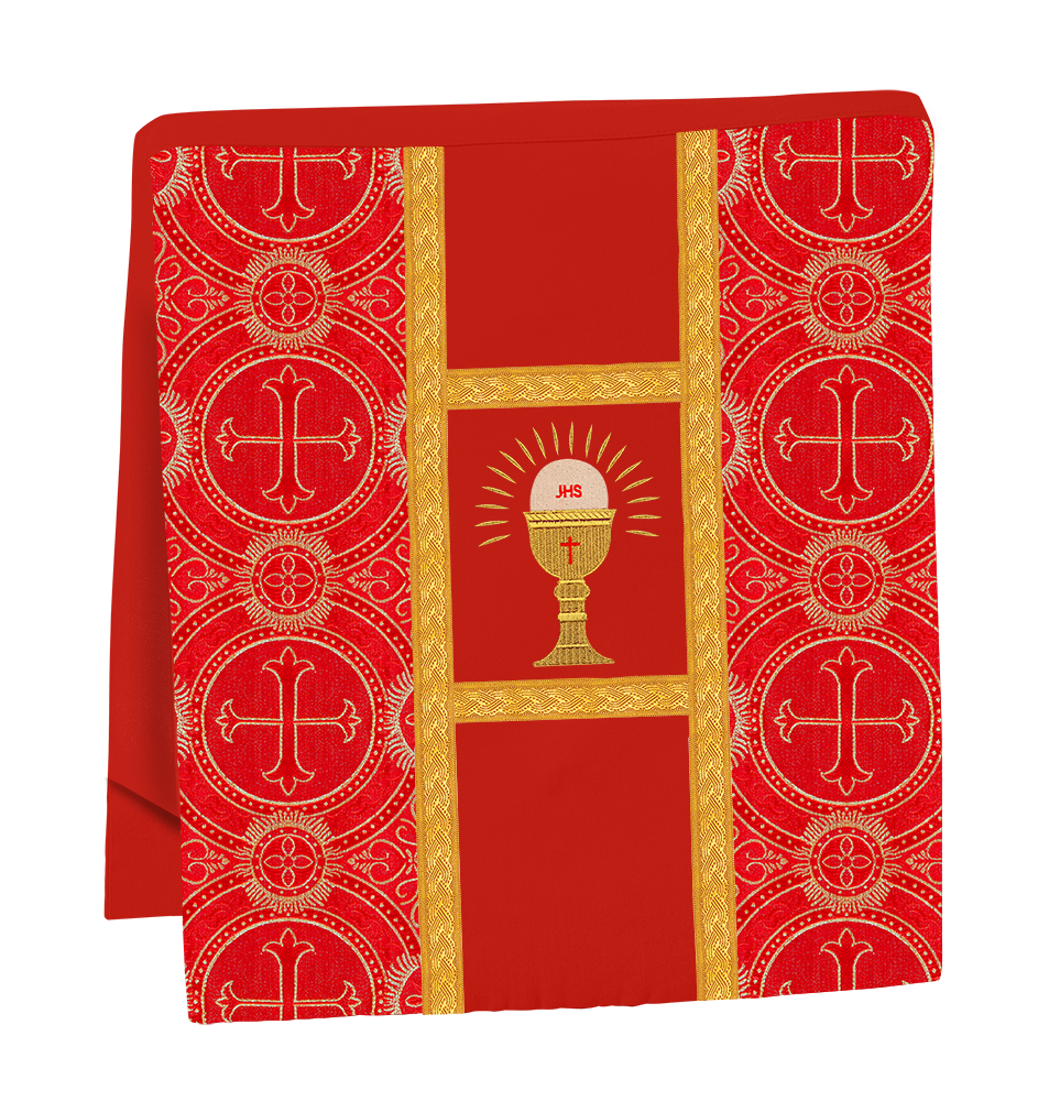 Embroidered Pugin Chasuble with Spiritual Motif