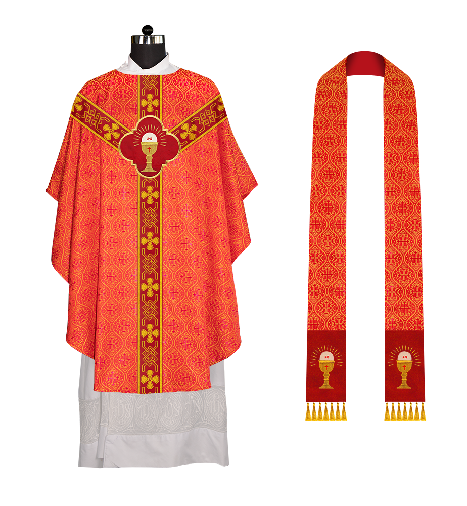 Gothic Chasuble with Motif and Trims