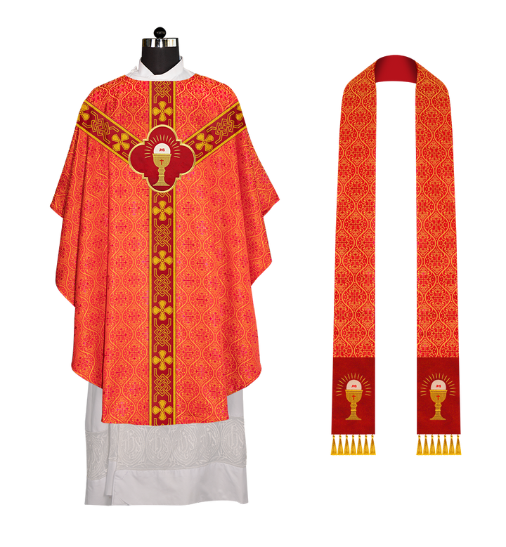 Gothic Chasuble with Motif and Trims