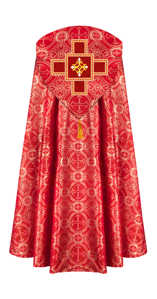 Enhanced Gothic Cope Vestments With Liturgical cross