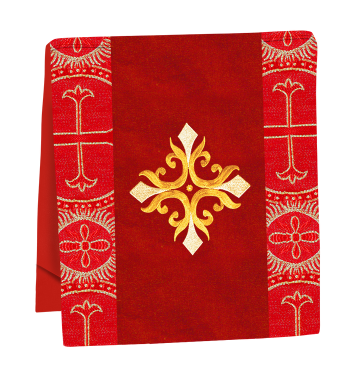 Liturgical Cross Embroidered Mass Set and braided trims