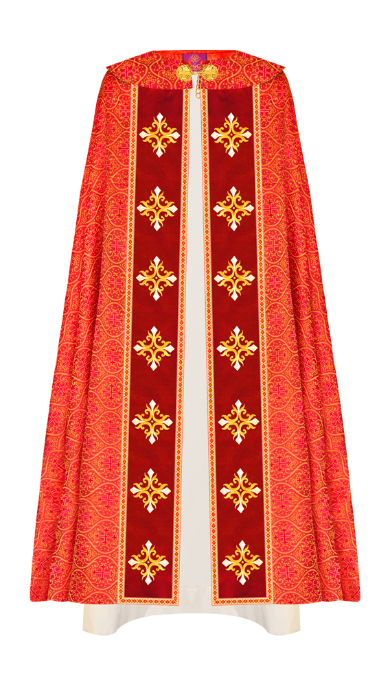 Enhanced Gothic Cope Vestments With Liturgical cross