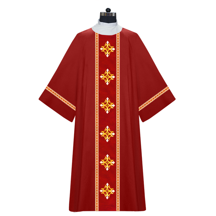 Dalmatics With Ornated Spiritual Cross and Trims