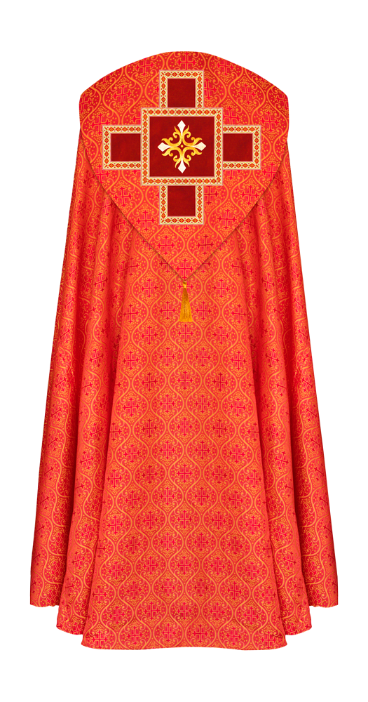 Enhanced Gothic Cope Vestments With Liturgical cross