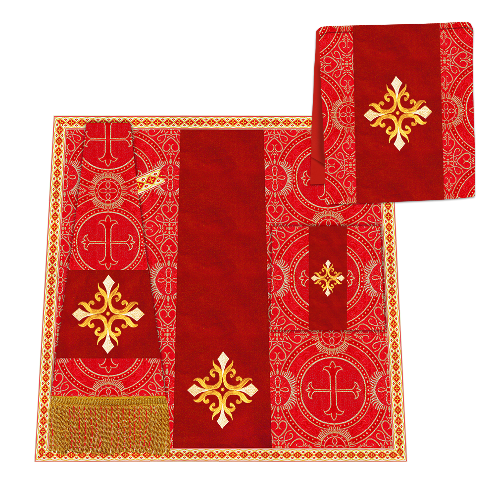 Enhanced Gothic Cope Vestments With Liturgical cross