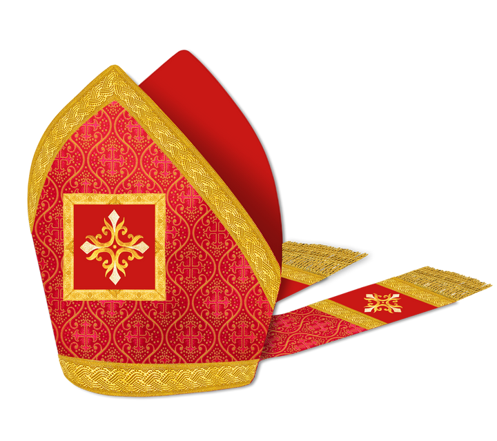 Mitre with embroidered Cross