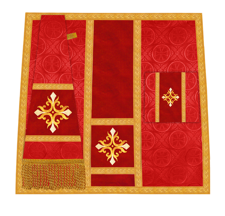 Handcrafted Altar Mass Set with Embroidered Motif