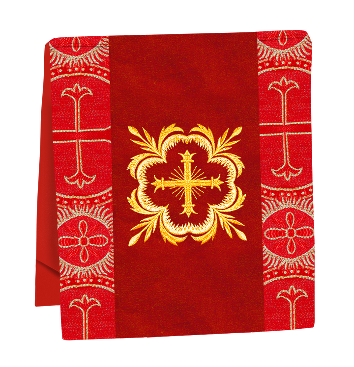 Liturgical Cross Embroidered Mass Set and braided trims