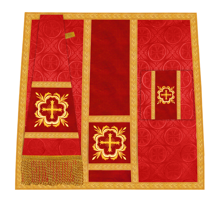 Handcrafted Altar Mass Set with Embroidered Motif