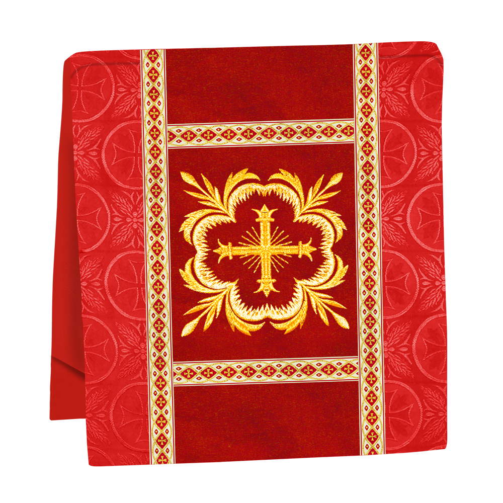 Traditional Altar Mass Set with  Embroidered Motifs