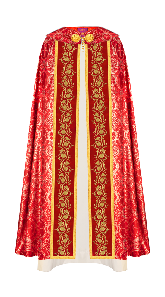 Gothic Cope Vestment with Ornate Embroidery