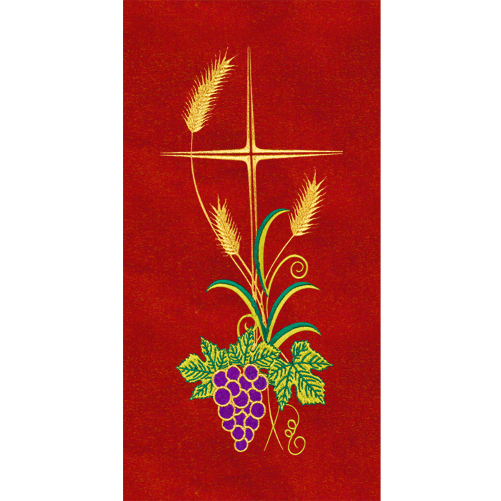 Deacon stole with Wheat and Grapes Embroidery