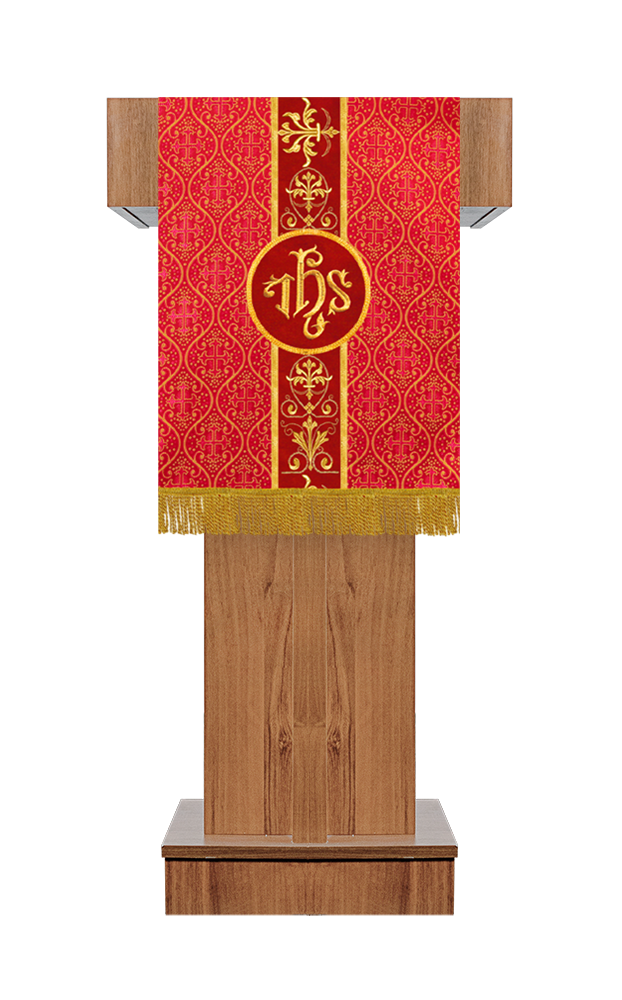 Pulpit/Lectern with Embroidered Trim