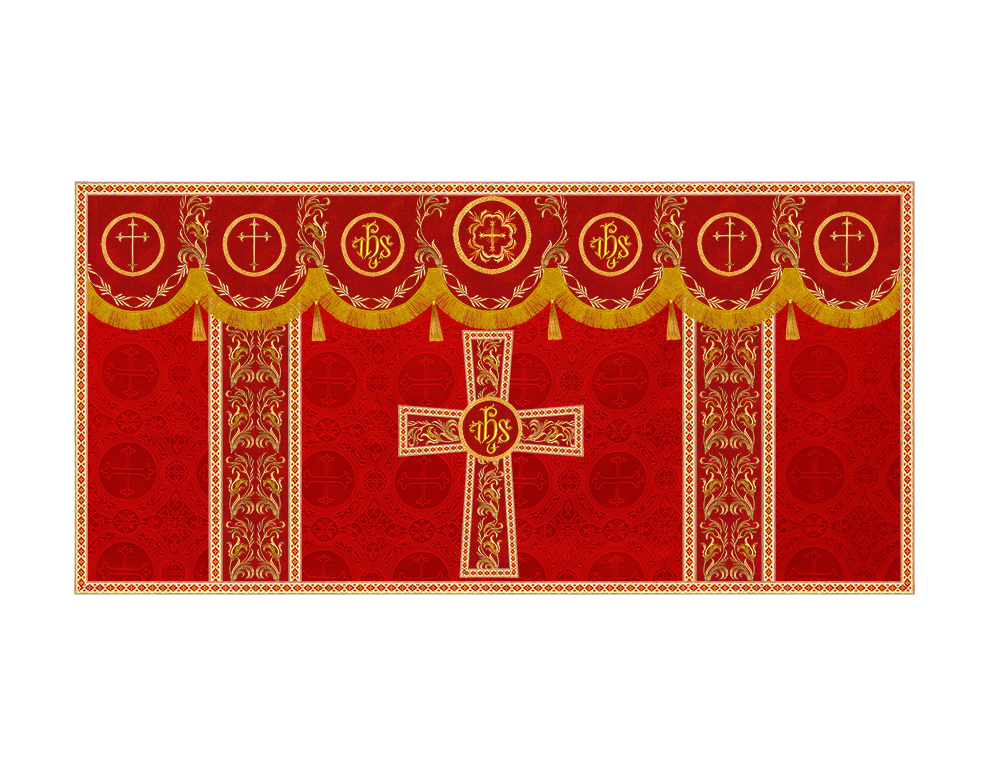 Altar Cloth with Liturgical Motif and Trims