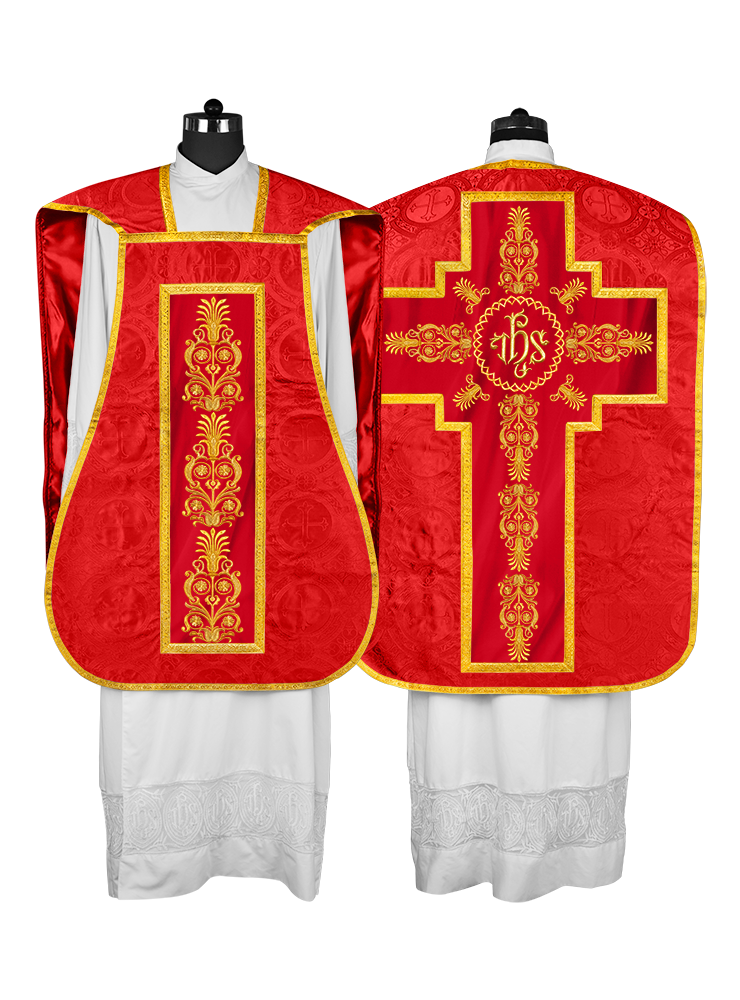 FIDDLEBACK WITH EMBROIDERED ORPHERY