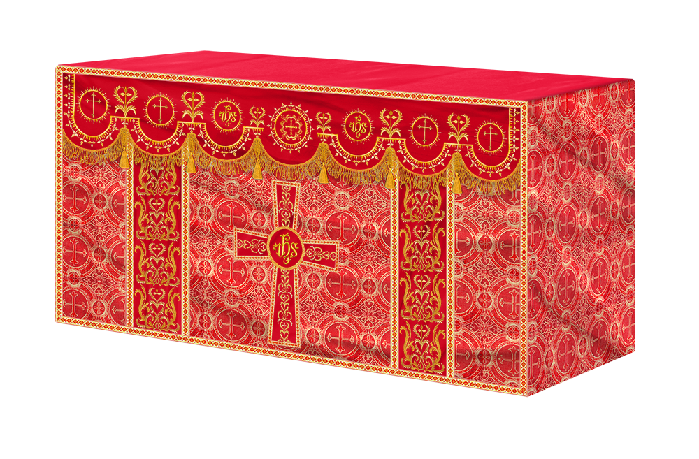 Communion Table Cloth with Embroidered Trims